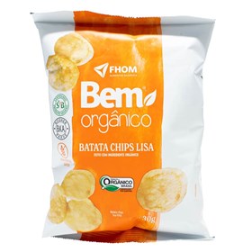 Batata Chips Lisa Orgânica 30g - BEM ORGANICO