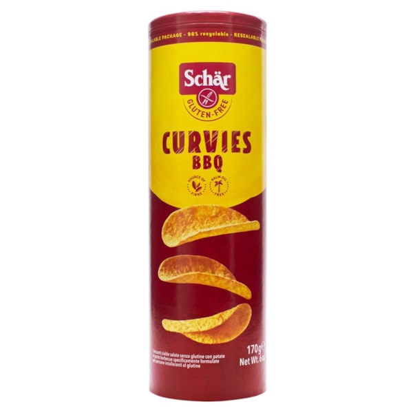 Batatas Curvies Sabor Barbecue 170g Schar