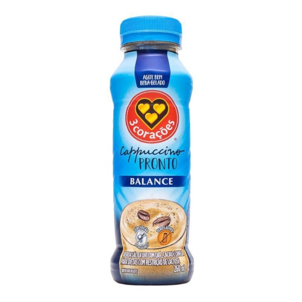 Bebida Cappuccino Pronto Balance 260ml 3 Corações