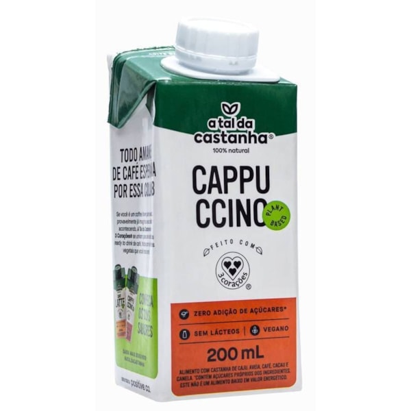 Bebida Cappuccino Veg 200ml A Tal Da Castanha