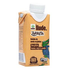 Bebida De Aveia Zooreta Sabor Banana, Maçã & Mamão 200ml Nude