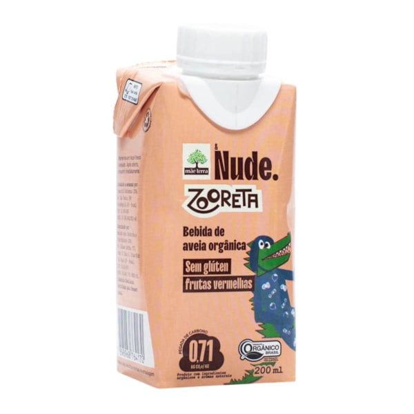 Bebida De Aveia Zooreta Sabor Frutas Vermelhas 200ml Nude