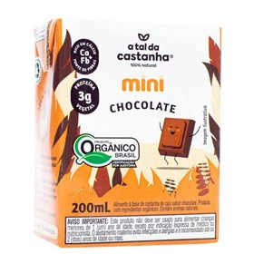 Bebida de Castanha de Caju Sabor Chocolate Mini 200ml A Tal Da Castanha