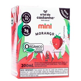 Bebida de Castanha de Caju Sabor Morango Mini 200ml A Tal Da Castanha