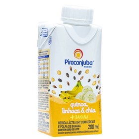 Bebida Láctea com Cereais Sabor Banana 200ml - Piracanjuba