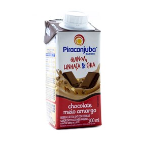 Bebida Láctea com Cereais Sabor Chocolate Meio Amargo 200ml - Piracanjuba
