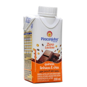 Bebida Láctea com Cereais Sabor Chocolate Meio Amargo 200ml - Piracanjuba