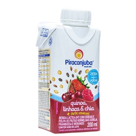 Bebida Láctea com cereais Zero Açúcar sabor Frutas Vermelhas 200ml - Piracanjuba