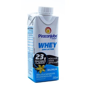 Bebida Láctea com Whey sabor Baunilha Zero Lactose 250ml - Piracanjuba