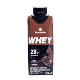 Bebida Láctea com Whey sabor Cacau Zero Lactose 250ml - Piracanjuba