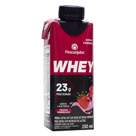 Bebida Láctea com Whey sabor Frutas Vermelhas Zero Lactose 250ml - Piracanjuba