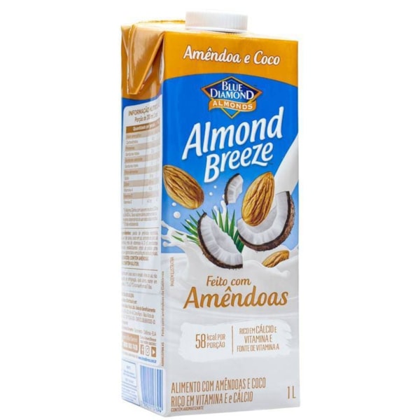 Bebida Vegetal De Amêndoas E Coco 1L Almond Breeze