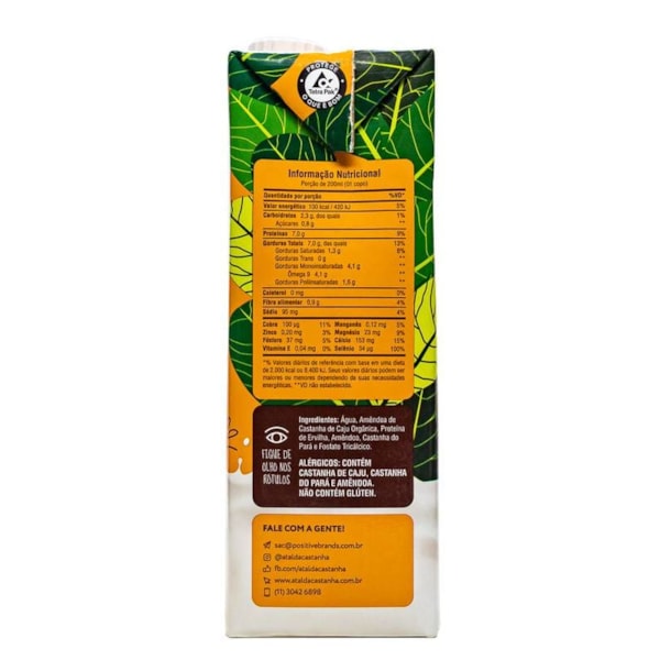 Bebida Vegetal de Castanha Mixed Nuts 1L A Tal da Castanha