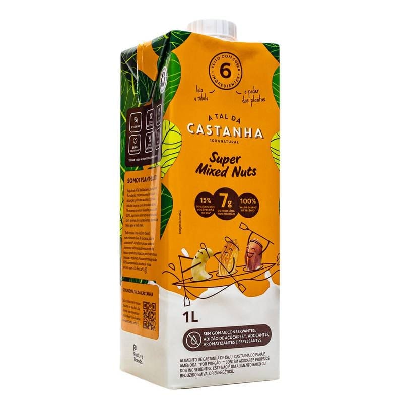 Bebida Vegetal De Castanha Mixed Nuts 1l A Tal Da Castanha