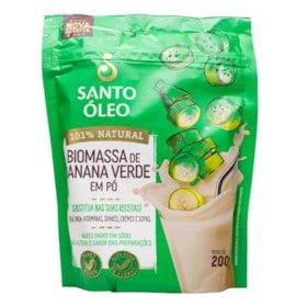 Biomassa De Banana Verde 200g Santo Óleo