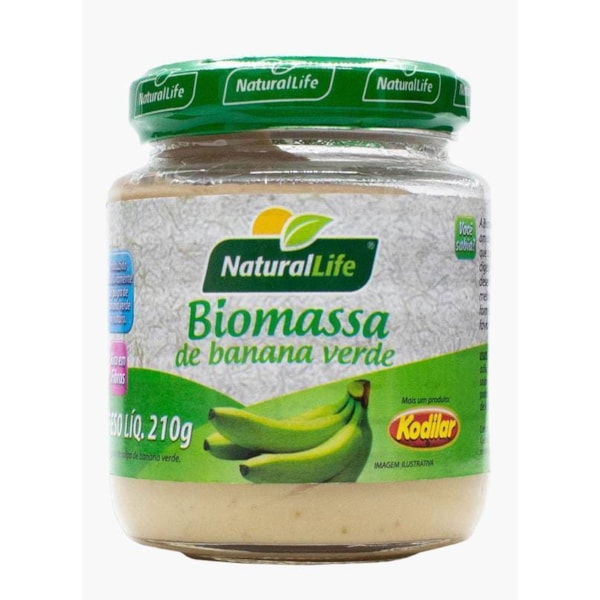 Biomassa de Banana Verde 210g Natural Life