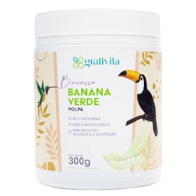 Biomassa de Banana Verde Polpa 300g Grativita