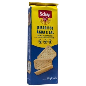 Biscoito água e sal s/ glúten e lactose 115g Schär Biscoito água e sal s/ glúten e lactose 115g Schär