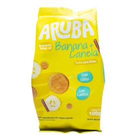 Biscoito Banana c/ Canela 100g - Aruba