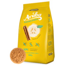 Biscoito Banana c/ Canela 100g - Aruba