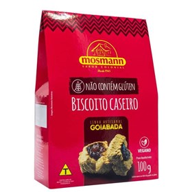 Biscoito Caseiro S/ Glúten Amanteigado com Goiabada 100g - Mosmann