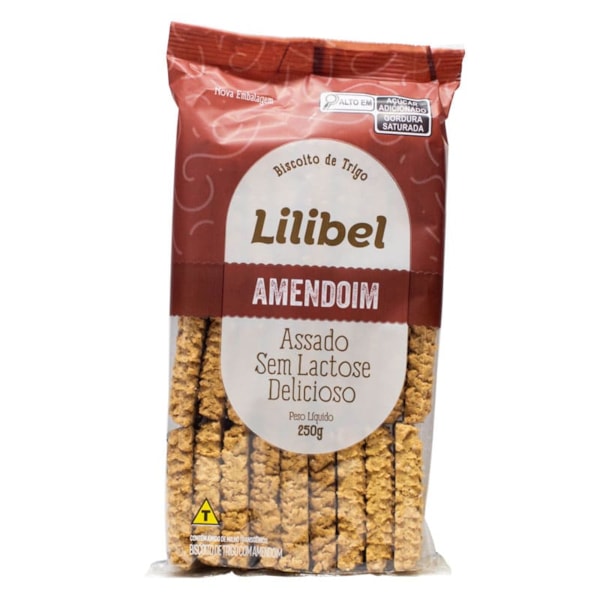 Biscoito De Amendoim 250g Lilibel