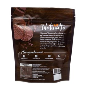 Biscoito de Arroz Integral c/ Cobertura Chocolate Amargo 60g Naturatta