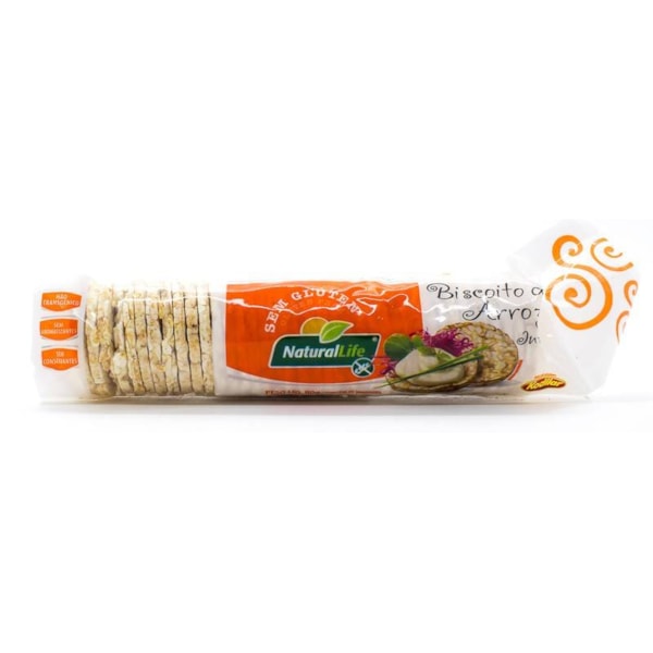 Biscoito de Arroz s/ Gluten Mini 80g - Natural Life