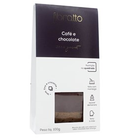 Biscoito De Café C/ Cobertura De Chocolate Meio Amargo 100g Fibratto