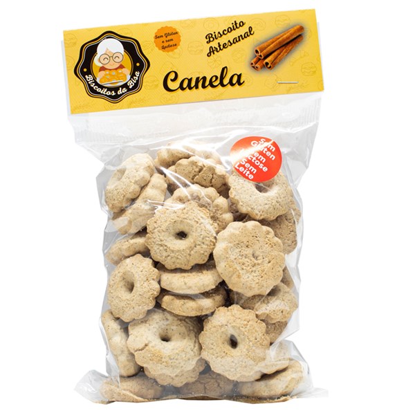 Biscoito de Canela s/ Glúten 200g Biscoitos da Bisa