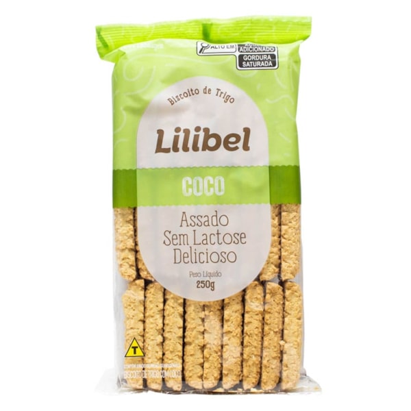 Biscoito De Coco 250g Lilibel