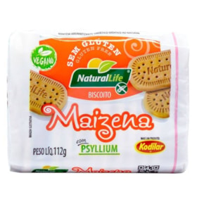 Biscoito de Maizena Vegano S/Glúten 112g Natural Life