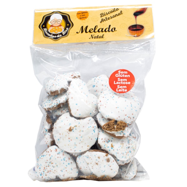 Biscoito De Melado Confeitado S/ Glúten 200g Biscoitos Da Bisa