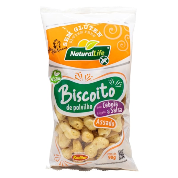 Biscoito De Polvilho Sabor Cebola E Salsa Sem Glúten 90g Natural Life