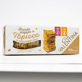 Biscoito De Tapioca Com Sementes S/ Glúten 44g Casa Valentina