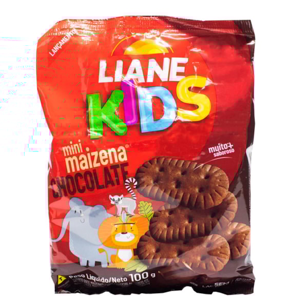 Biscoito Doce Mini Maizena De Chocolate 100g Liane