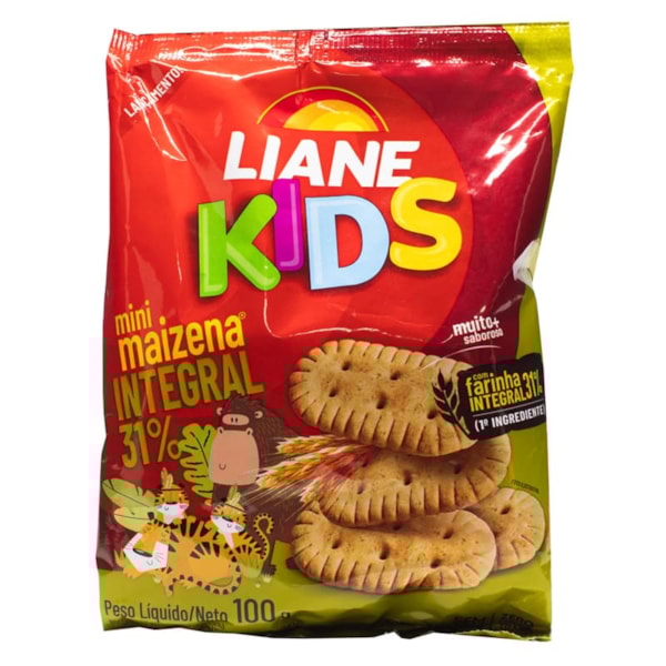 Biscoito Doce Mini Maizena Integral 100g Liane