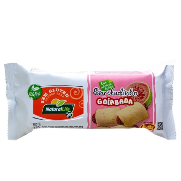 Biscoito Enroladinho com Goiabada s/ Glúten 65g Natural Life