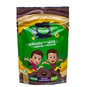 Biscoito Integral De Leite Com Cobertura De Chocolate Kids 80g Vitao Biscoito Integral De Leite Com Cobertura De Chocolate Kids 80g Vitao