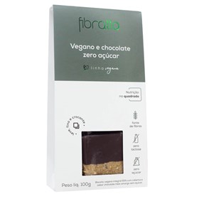 Biscoito Integral Vegano C/ Chocolate Meio Amargo S/ Açúcar 100g Fibratto