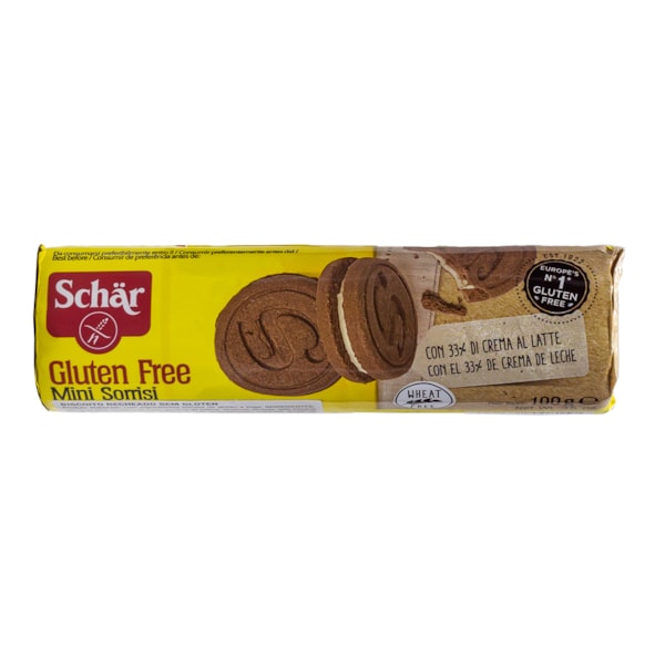 Biscoito Mini Sorrisi Recheado s/ Glúten 100g Schär