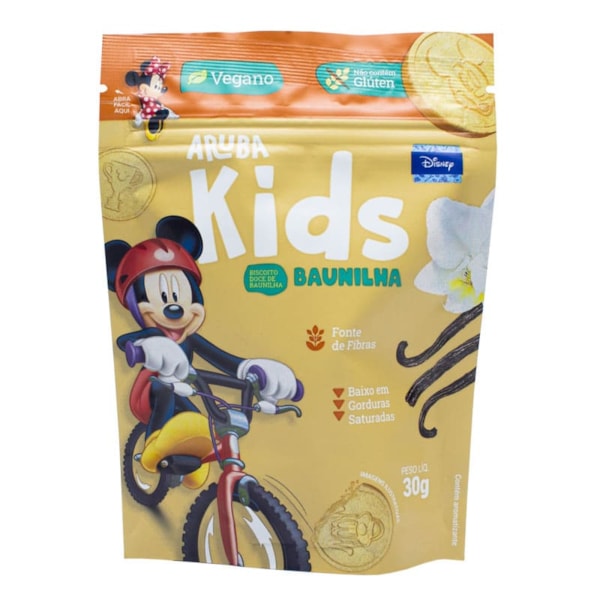 Biscoito Sabor Baunilha Mickey Kids 30g Aruba