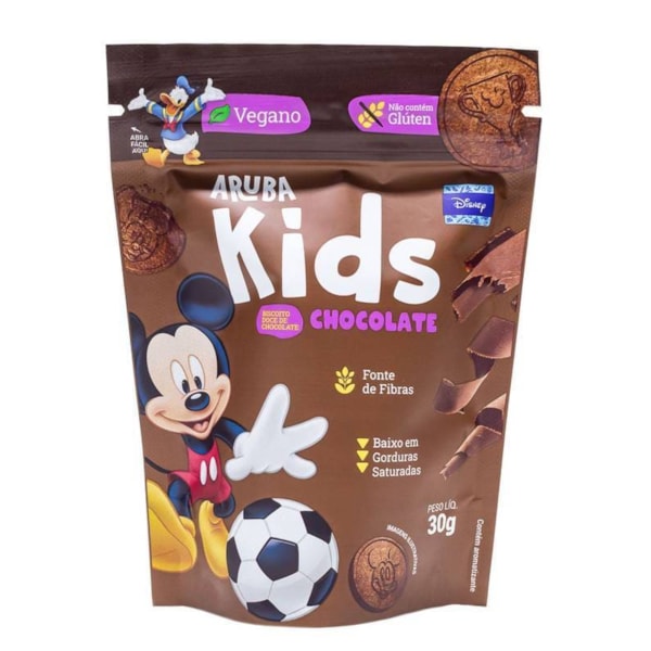 Biscoito Sabor Chocolate Mickey Kids 30g Aruba