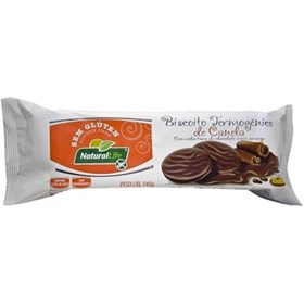 Biscoito Termogenico s/ Gluten sabor Canela coberto c/ Chocolate 140g - Natural Life
