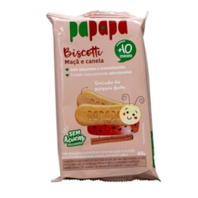 Biscotti Maçã E Canela 60g Papapá