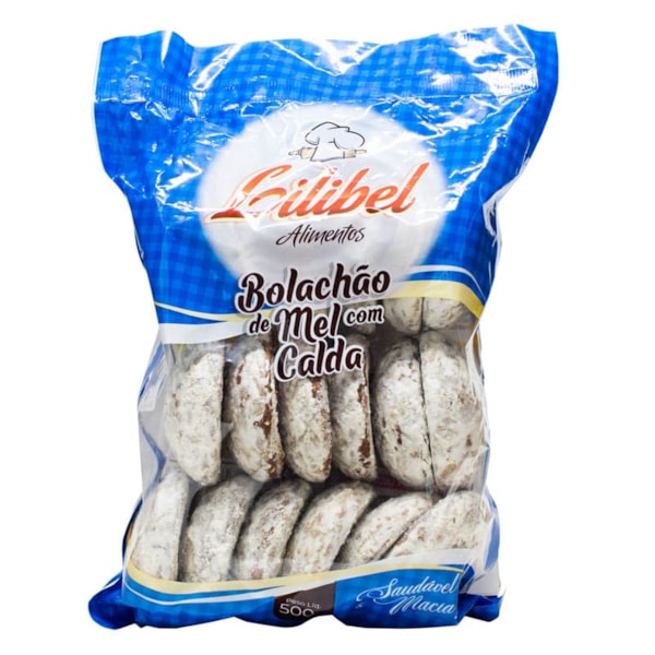 Bolachão De Mel Com Calda 500g Lilibel