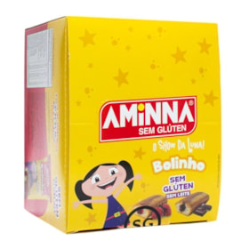 Bolinho De Baunilha C/ Recheio De Chocolate S/ Glúten Display 10X40g Aminna