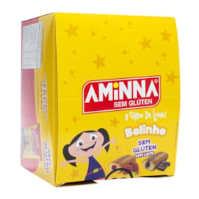 Bolinho De Baunilha C/ Recheio De Morango S/ Glúten Display 10X40g Aminna