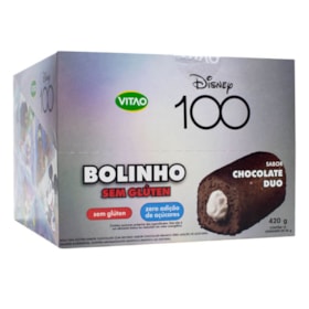 Bolinho Sabor Chocolate Duo Disney S/ Glúten Display 12X35g Vitao