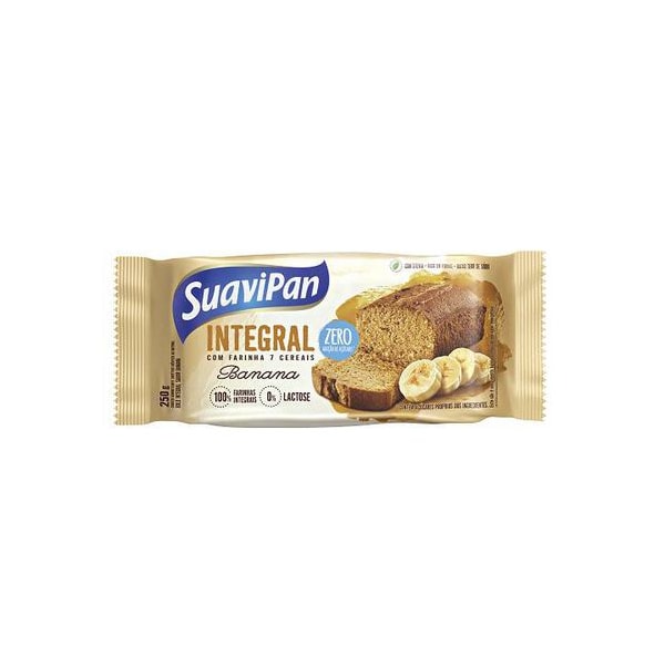 Bolo De Banana Integral Zero Açúcar 250g Suavipan